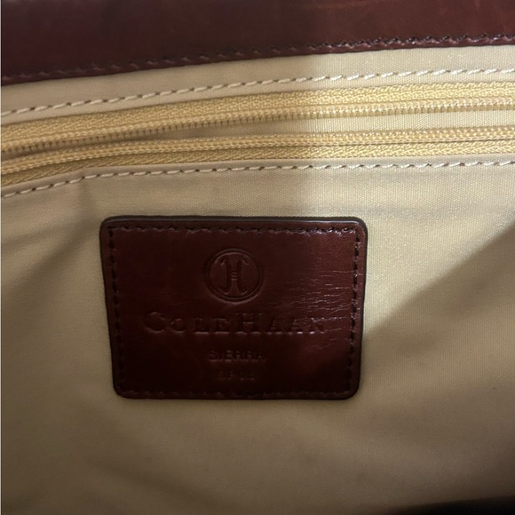 Cole Haan Brown Leather Shoulder Bag - Picture 6 of 7